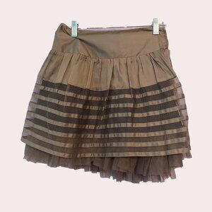 Atmosphere Olive Green Tiered Mini Skirt